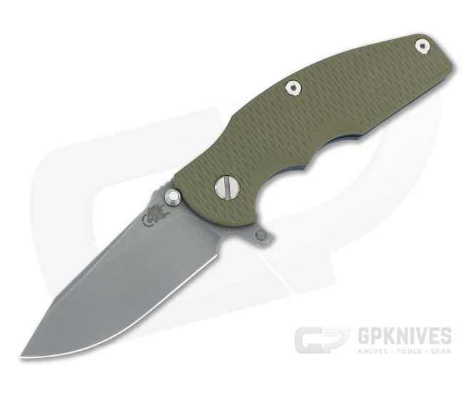 Hinderer Jurassic Hollow Ground Slicer OD Green G10 Battle Blue - HK-1763