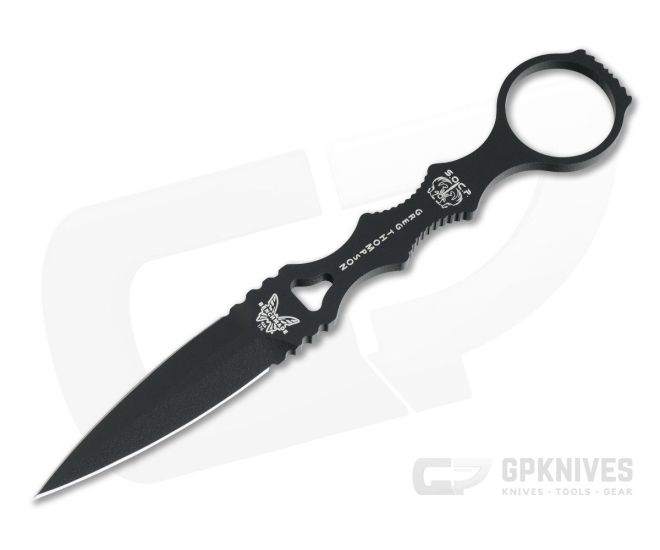 Benchmade SOCP Dagger Black Fixed Blade Knife with Tan Sheath 176BKSN - BM-176BKSN