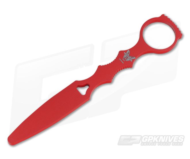 Benchmade SOCP Trainer Red Fixed Blade Knife with Sand Sheath 176T - BM-176T