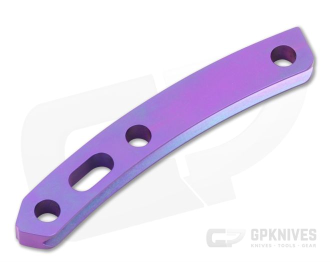 Hinderer XM-18 3.5 Titanium Backspacer Stonewash Purple - HK-1770