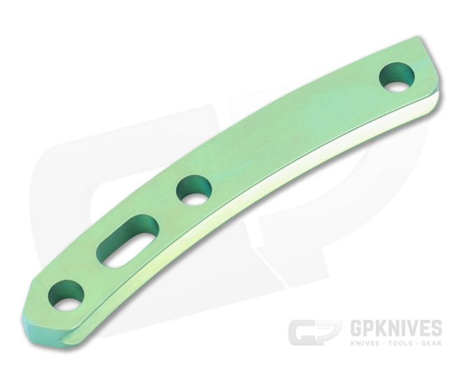 Hinderer XM-18 3.5 Titanium Backspacer Stonewash Green - HK-1771