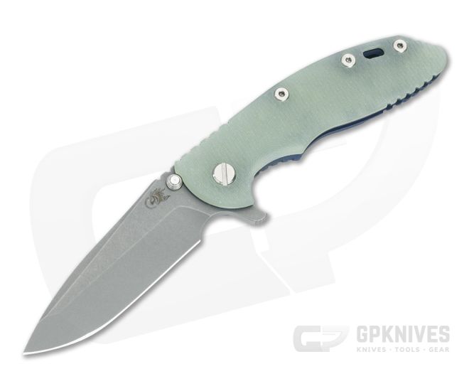 Hinderer XM-18 3.5 20CV Spanto Translucent Green G10 Battle Blue - HK-1793