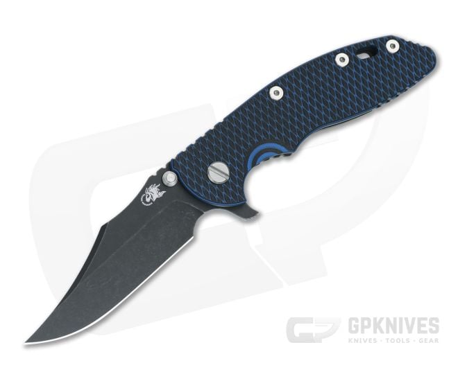 Hinderer XM-18 3.5 Bowie Blue/Black G10 Battle Black - HK-1797