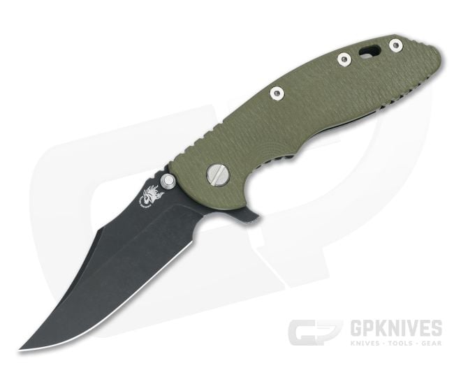 Hinderer XM-18 3.5 Bowie OD Green G10 Battle Black - HK-1800