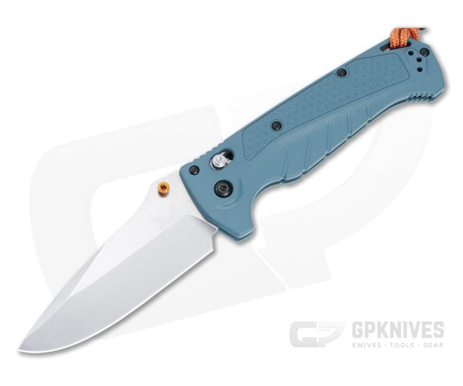 Benchmade 18060 Adira MagnaCut Folding Knife Depth Blue Grivory - BM-18060