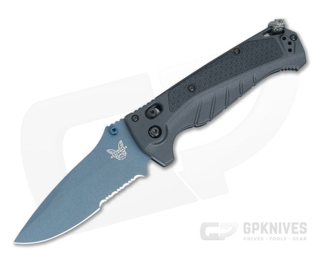 Benchmade 18060SBT-01 Adira Part Serrated MagnaCut Tempest Gray Grivory - BM-18060SBT-01