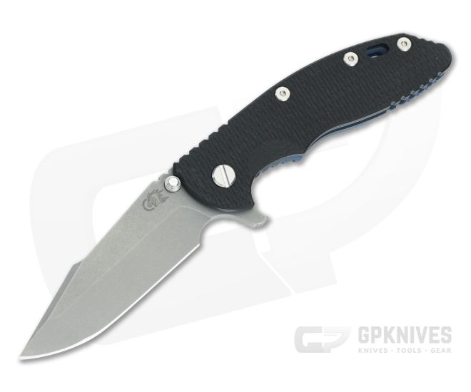 Hinderer XM-18 3.5 Harpoon Spanto Black G10 Battle Blue - HK-1821