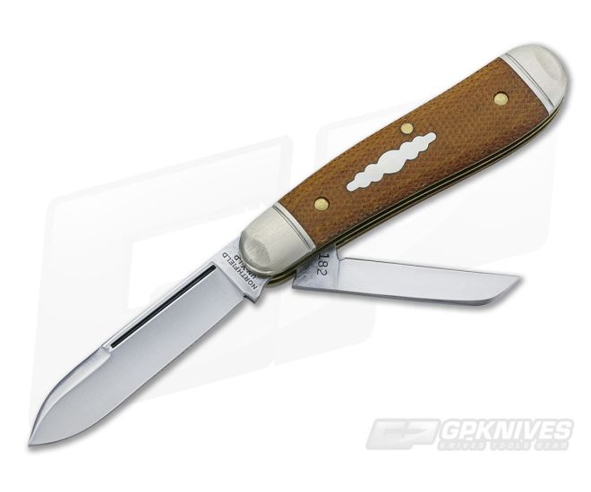 Northfield UN-X-LD #18 Beagle 2-Blade Natural Canvas Micarta - GEC-182216-NCM