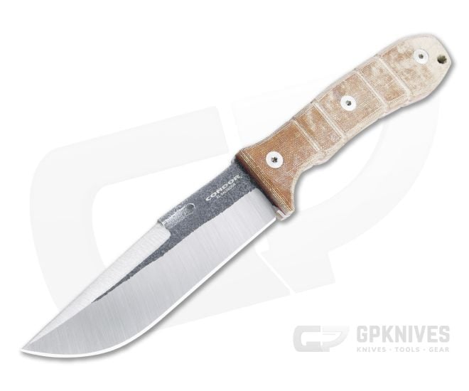Condor Tool & Knife Tactical P.A.S.S. Chute Knife 440C Natural Micarta Fixed Blade CTK1827-10.5-4C - CTK-1827-10.5-4C