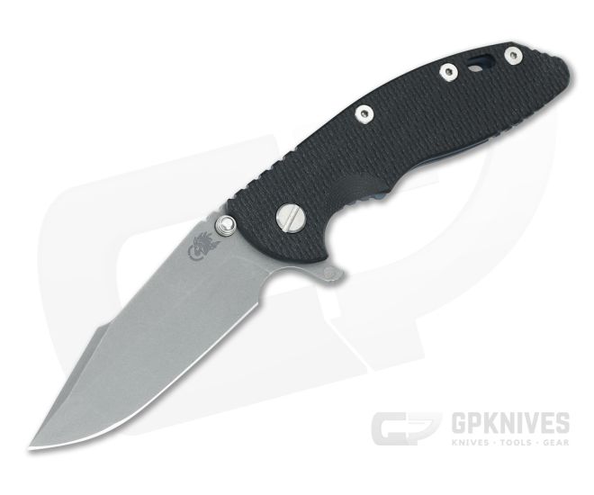 Hinderer XM-18 3.5 Skinny Harpoon Spanto Black G10 Battle Blue - HK-1838