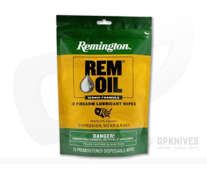 Remington Rem Oil Wipes 12 Count of Individual Packs - RM-18411