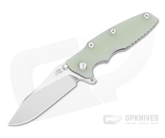 Hinderer Eklipse 3.5 Hollow Ground Slicer Translucent G10 Stonewash - HK-1852