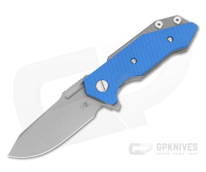 Hinderer Halftrack Slicer Blue G10 Working Finish - HK-1859
