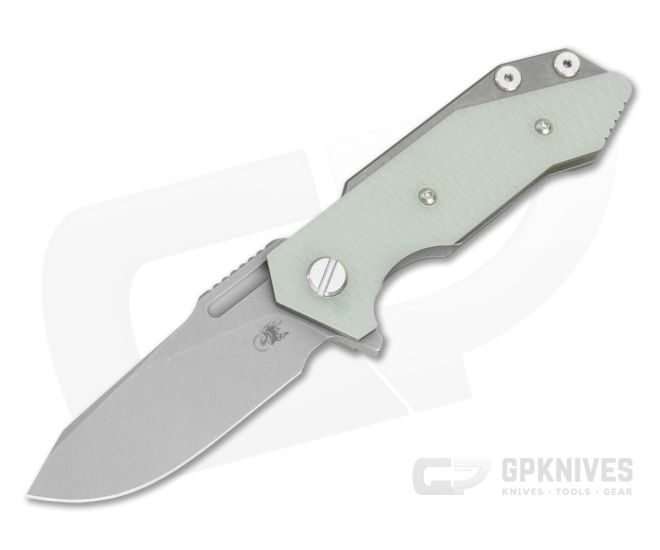 Hinderer Halftrack Slicer Translucent Green G10 Working Finish - HK-1860