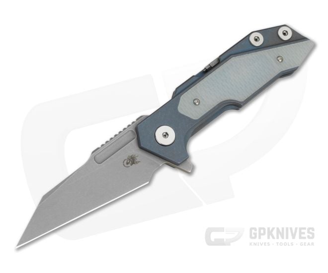Hinderer Fulltrack Wharncliffe Translucent Green G10 Battle Blue - HK-1864
