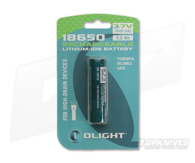Olight 18650 Lithium Ion Battery 2600mAh ORB-186P26 - OL-18650-2600