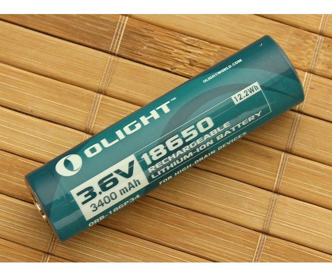 Olight 18650 Lithium Ion Battery 3400mAh ORB-186P34 - OL-18650-3400