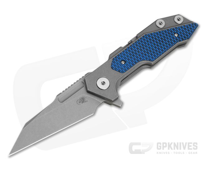 Hinderer Fulltrack Wharncliffe Blue/Black G10 Working Finish - HK-1866