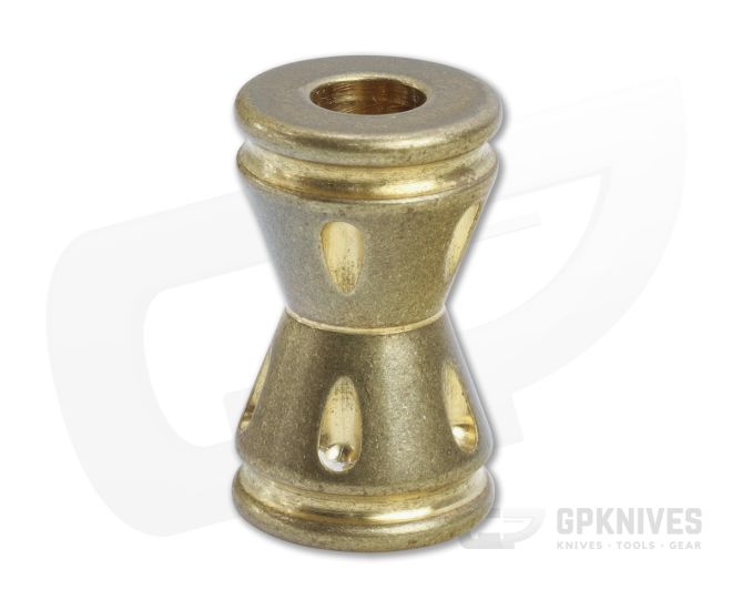 Dawson Machine Craft Brass Milled Hourglass Lanyard Bead - DMC-18