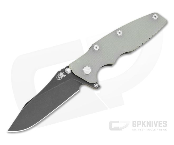 Hinderer Eklipse 3.5 Hollow Ground Slicer Translucent G10 Battle Black - HK-1900
