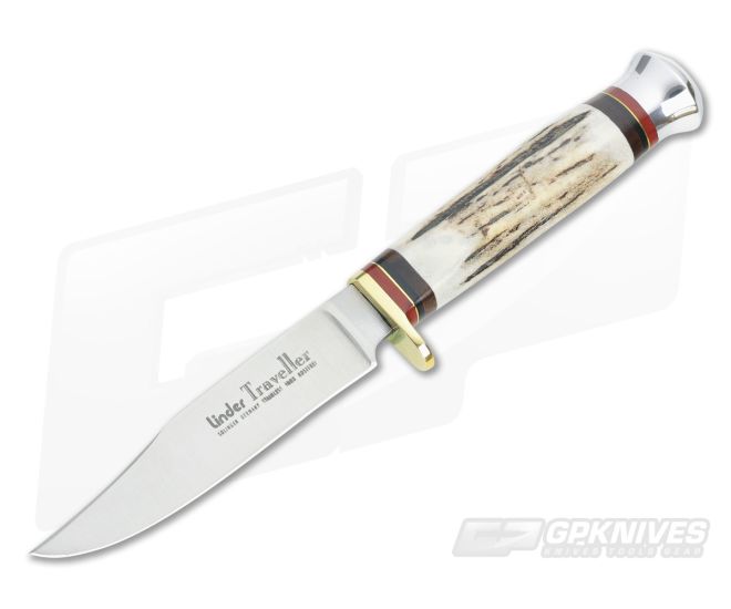 Linder Knives Medium Traveller Bowie Stag Handle 190110 - LD-190110