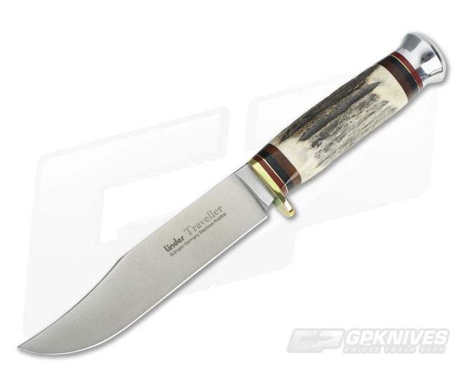 Linder Knives XL Traveller Bowie Stag Handle 190113 - LD-190113