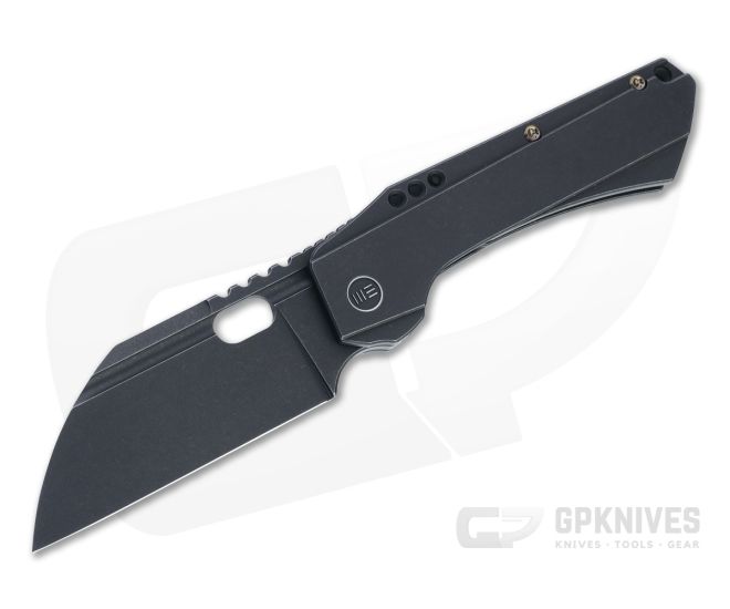 WE Knives Roxi 3 Black Stonewashed S35VN Titanium Front Flipper WE19072-2 - WE-WE19072-2
