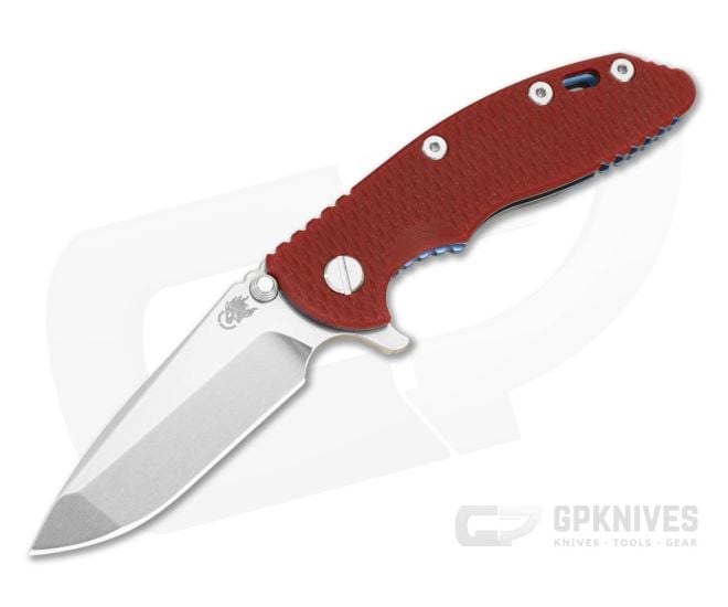 Hinderer XM-18 3.25 Spanto Magnacut Red G10 Stonewash Blue - HK-1916
