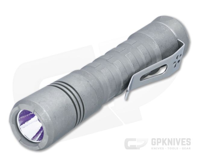 Maratac Reylight Stonewash Titanium Pineapple LED Flashlight 14500 Battery + Charger Combo - MAR-191