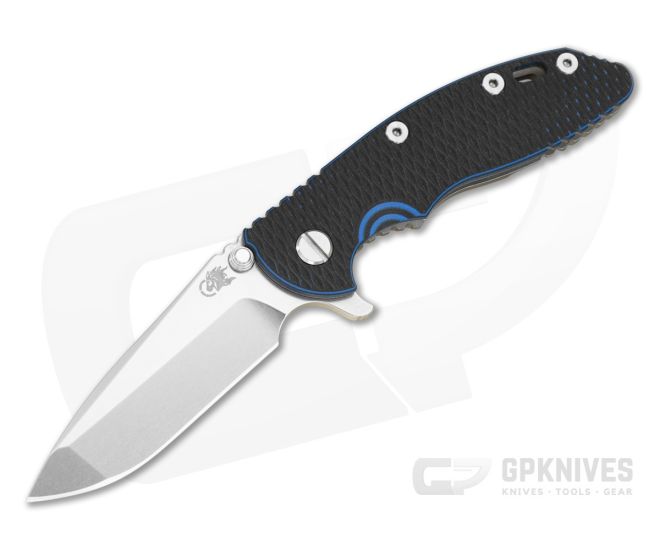 Hinderer XM-18 3.25 Spanto Stonewash Magnacut Blue/Black G10 Working Finish - HK-1920