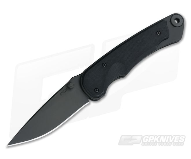 Spartan Blades Akribis "Black Out" Black Handle w/Black G10 - SB-1BKBKGB