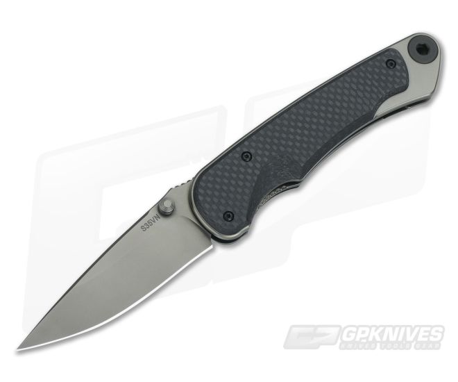 Spartan Blades Akribis Folding Knife Meteorite Handle w/Carbon Fiber - SB-1MGMGCF
