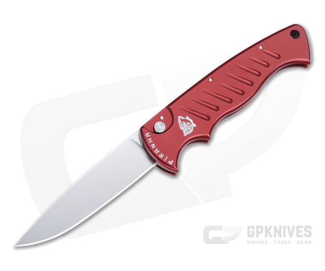 Piranha P1 Pocket Mirror 154CM Red Button Lock Automatic - PRN-1R