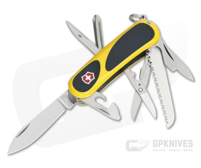 Victorinox EvoGrip 18 Yellow/Black Swiss Army Knife 2.4913.C8-X3 - VN-2.4913.C8-X3
