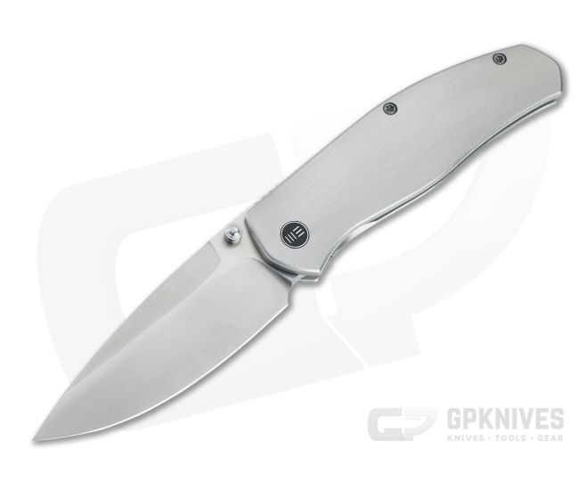 WE Knives Esprit Laconico Satin 20CV Orange Peel Titanium Frame Lock Folder 20025B-A - WE-20025B-A