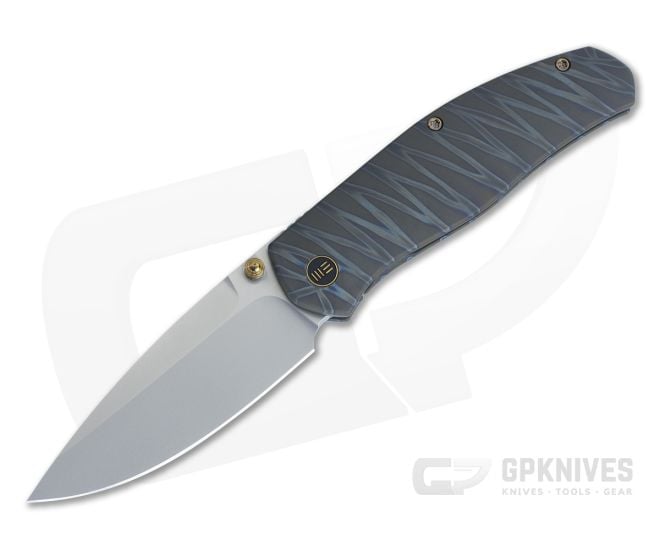 WE Knives Esprit Laconico Blasted 20CV Flamed Titanium Frame Lock Folder 20025B-B - WE-20025B-B