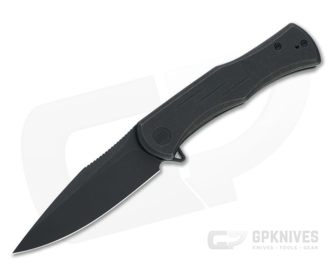 WE Knives Primoris Black Stonewashed 20CV Black Titanium Frame Lock Flipper WE20047A-3 - WE-WE20047A-3