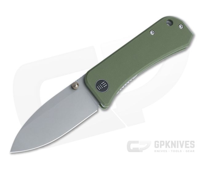 WE Knives Banter Green G10 Stonewashed S35VN Liner Lock Folder 2004D - WE-2004D