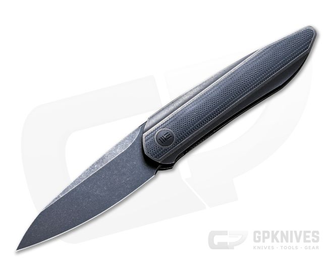 WE Knives 2010D Black Void Opus Black Stonewashed 20CV G10 Black Titanium Front Flipper - WE-2010D