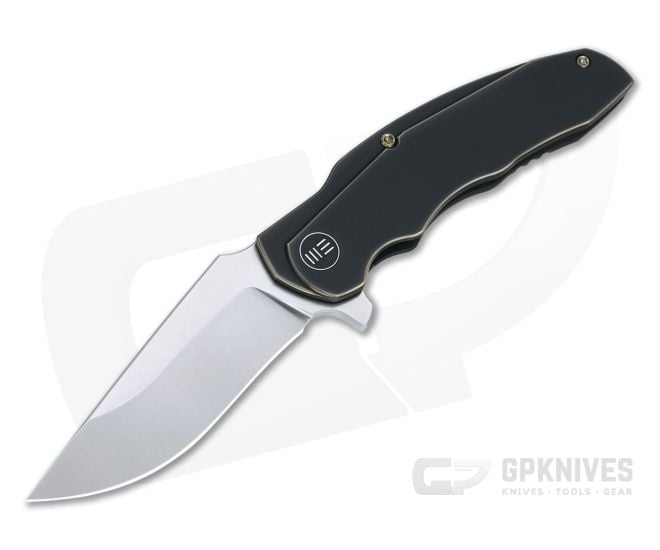 WE Knives Skreech Satin 20CV Antique Bronze Titanium Frame Lock Flipper 2014A - WE-2014A