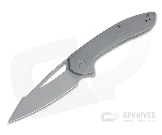 WE Knives Fornix Limited Gray Stonewashed Harpoon 20CV Titanium Frame Lock Flipper 2016A - WE-2016A