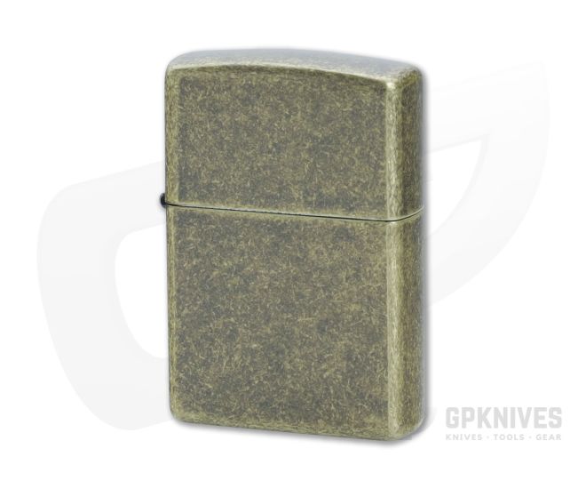 Zippo Windproof Lighter Classic Antique Brass 201FB - ZI-201FB