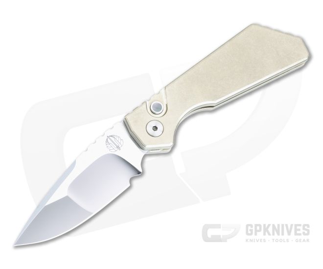 Protech Strider PT Plus Bronze Aluminum Handle Mike Irie Hand Ground Spear Point Auto 2023PTPLUS-001 - PT-2023PTPLUS-001