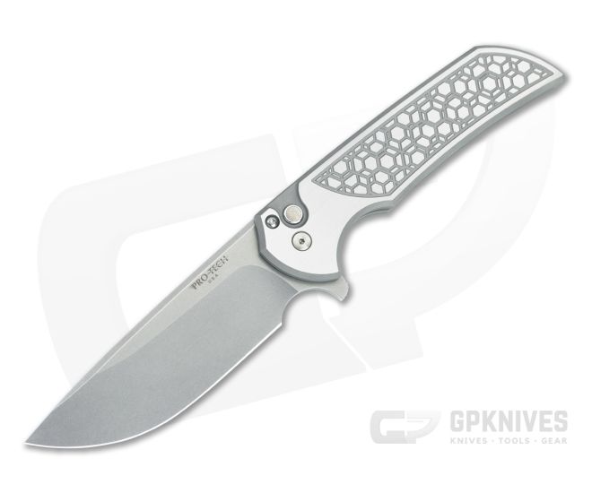 Protech Mordax Custom 002 Stainless Steel Gridlock Magnacut - PT-2024-MORDAX-002