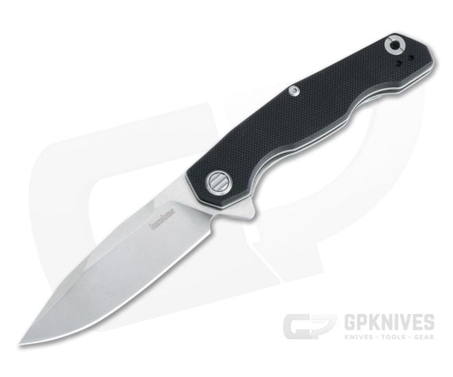 Kershaw Inception Stonewashed D2 Black G10 KVT Liner Lock Flipper 2031 - KS-2031