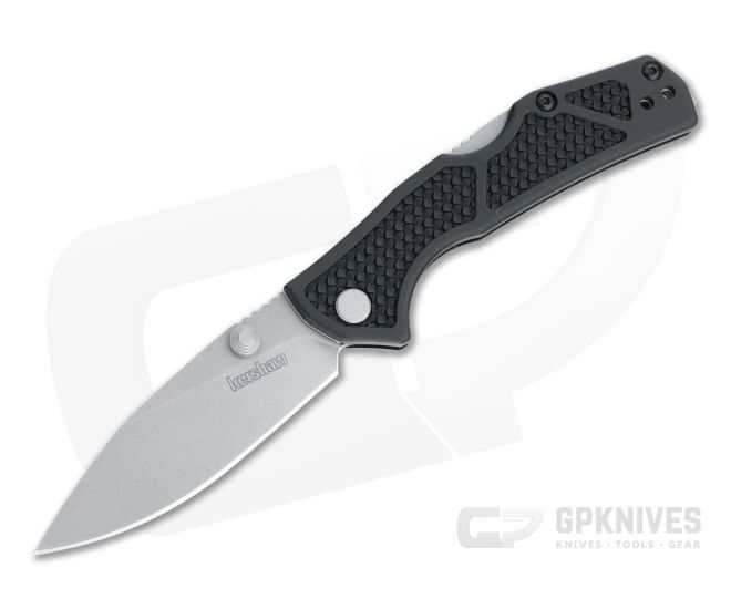 Kershaw Debris Stonewashed D2 Black GFN Back Lock Folder 2034 - KS-2034