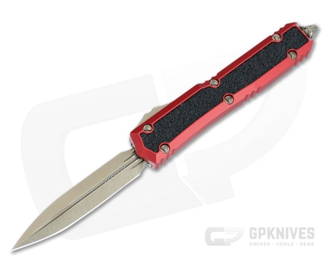 Microtech Makora Signature Red and Bronze Automatic Knife 206-13RDS - MT-206-13RDS
