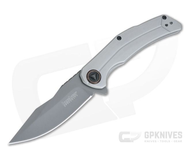 Kershaw Believer Gray PVD Harpoon Clip Point Assisted Frame Lock Flipper 2070 - KS-2070