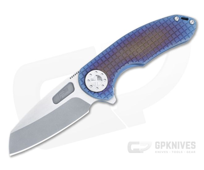Curtiss Knives F3 Medium Ombre Frag-Milled Two-Tone Magnacut Wharncliffe Flipper CK-20 - CK-20