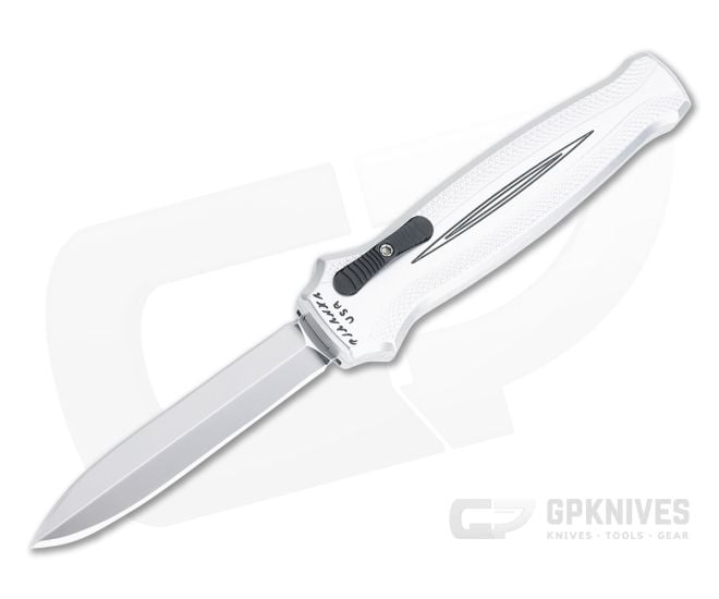 Piranha P20 Rated-X Double Edge Mirror 154CM Silver Double Action OTF Automatic - PRN-20S